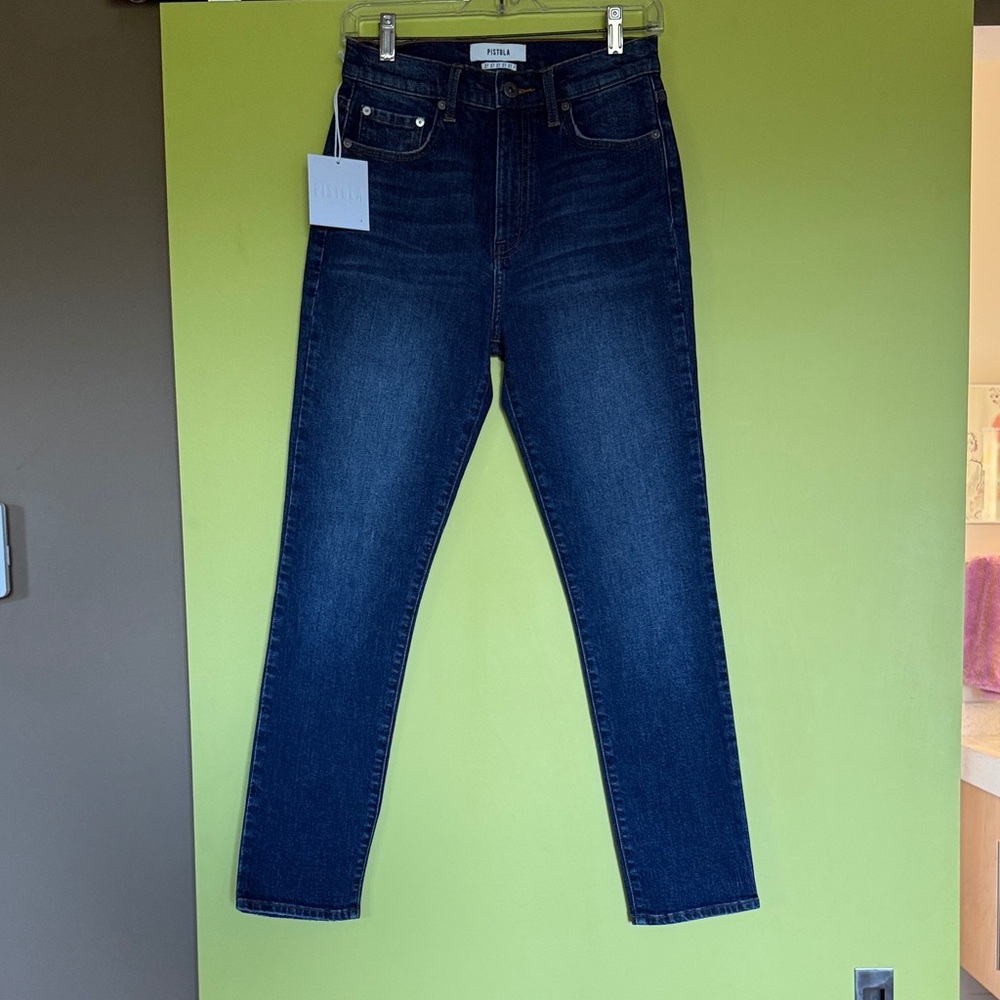 Pistola Size 27 NWT Skinny High-Rise Jeans in Dark Blue Indigo